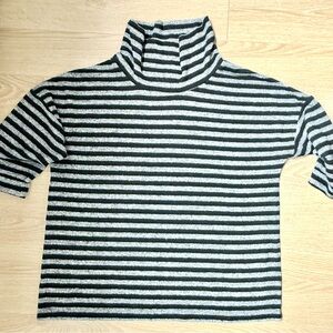 5/$25 - REITMANS Brushed Striped Turtleneck top